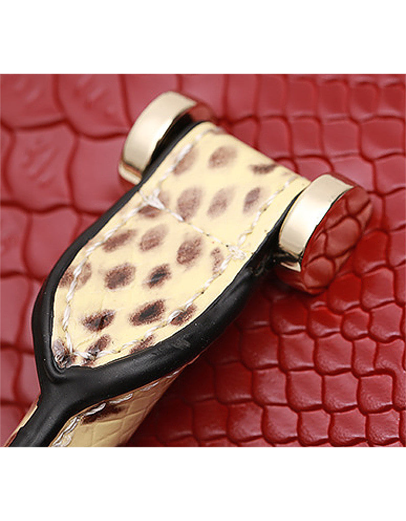 Genuine leather snakeskin print Boston bag (more colours)