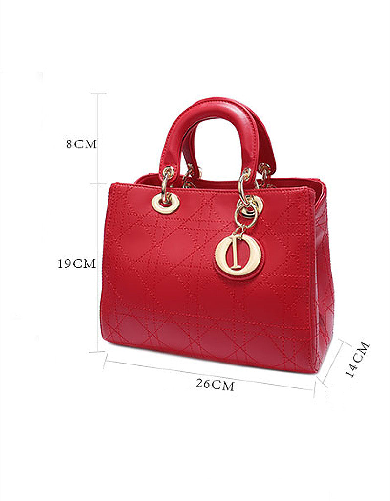 Genuine leather cannage stitched tote bag (more colours)