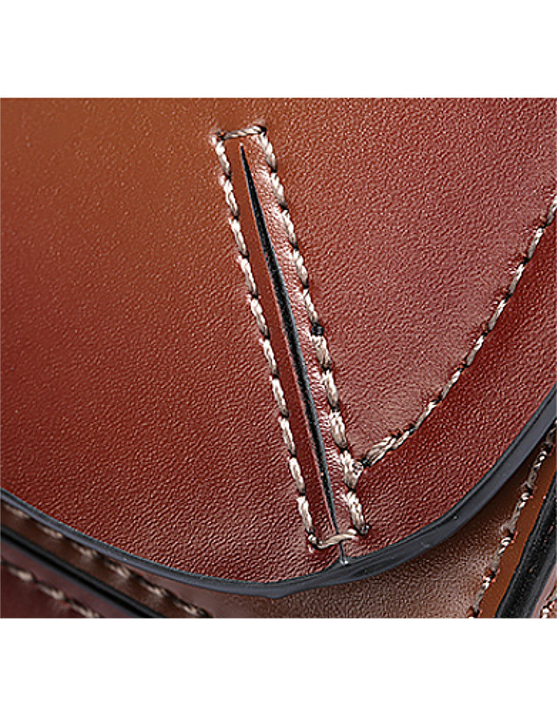 Genuine leather shoulder bag with front flap and tassle (more colours)