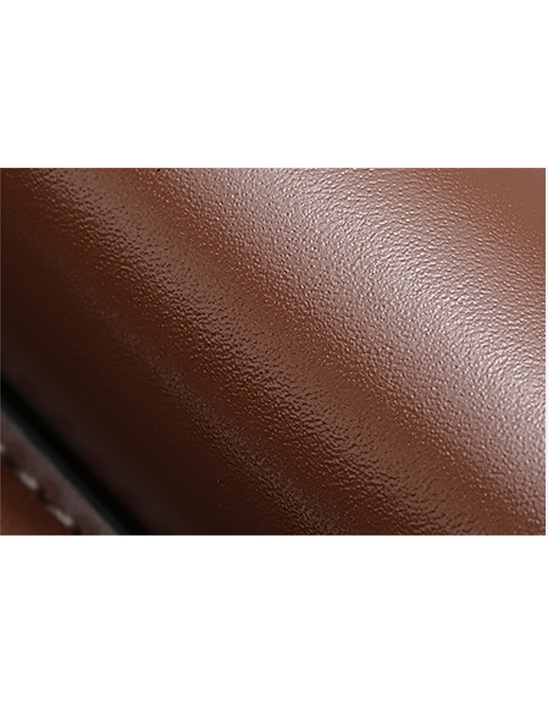 Genuine leather shoulder bag with front flap and tassle (more colours)