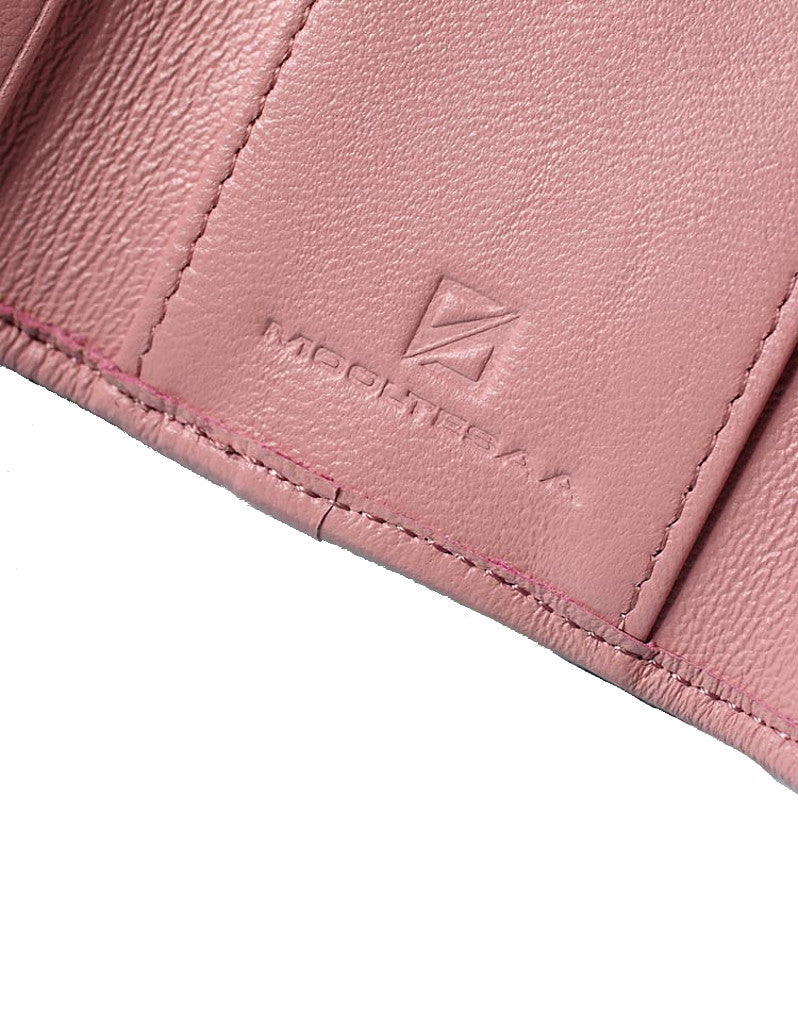 Genuine sheepskin leather key pouch with matelassé design (more colours)