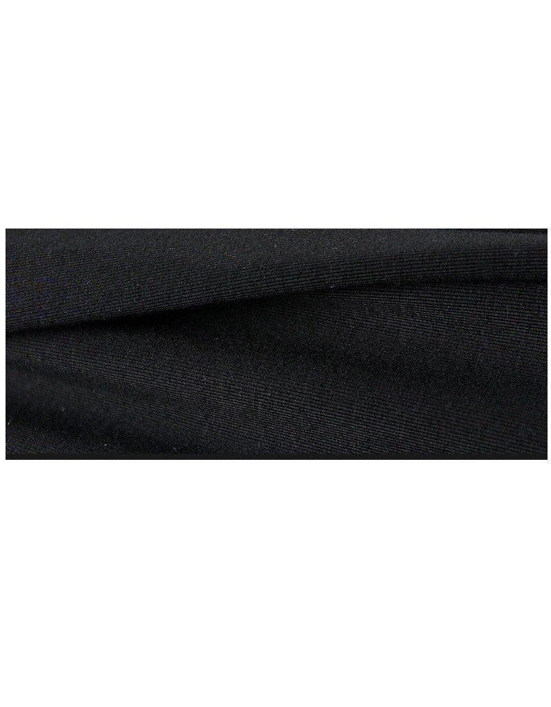 3/4 sleeve knitted top with stripped A-line long skirt