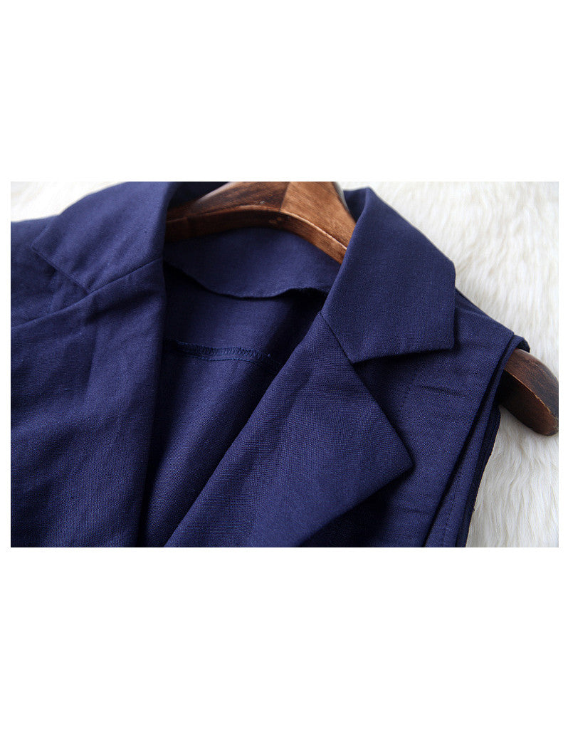 Sleeveless V-neck top with spaghetti top and shorts