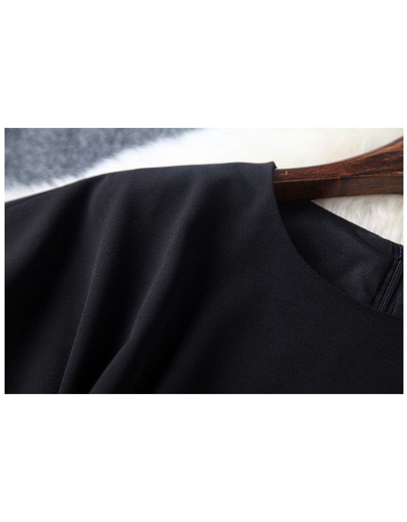 Short sleeve tailored front laced long dress