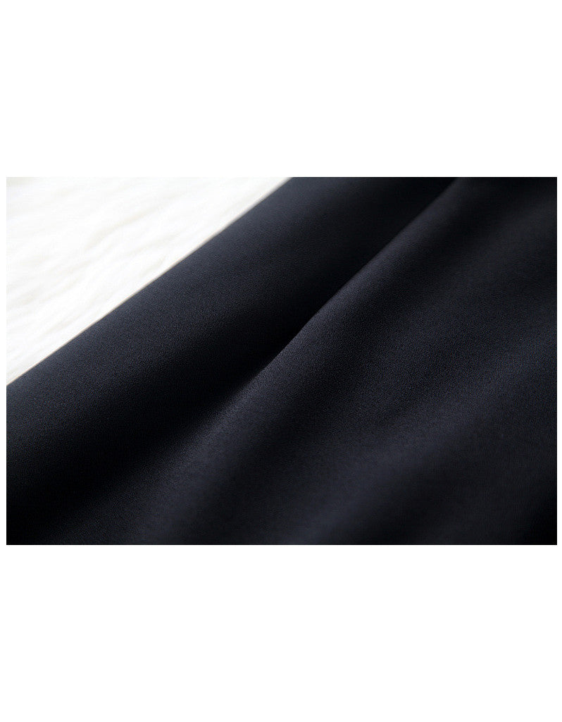 Short sleeve tailored front laced long dress