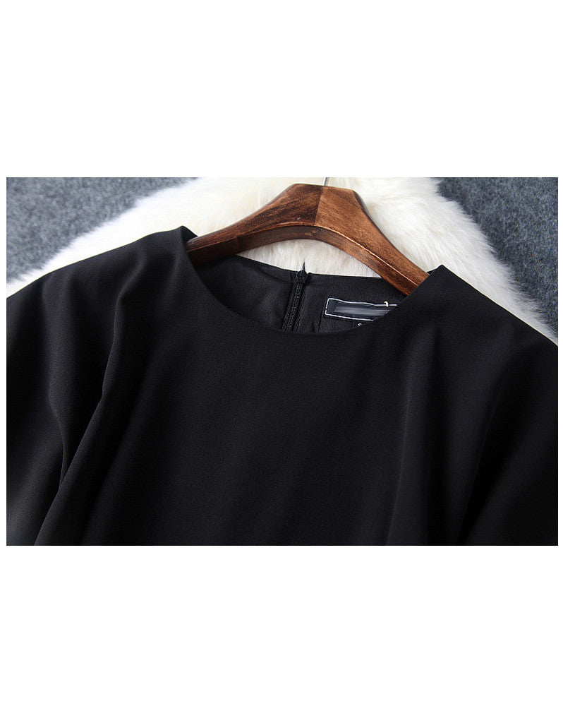 Short sleeve tailored front laced long dress