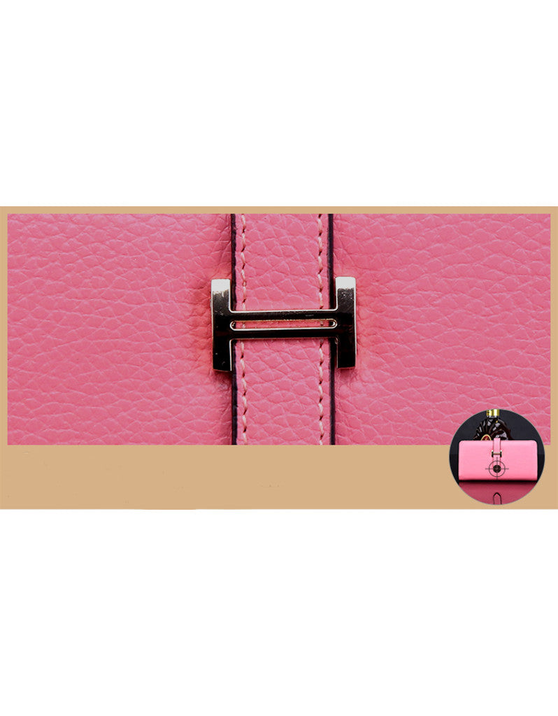 Genuine leather long wallet with slip-on closure (more colours)