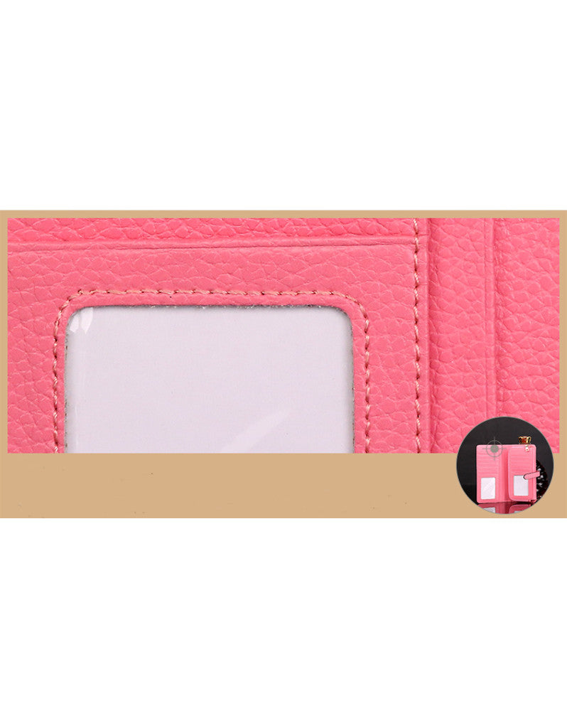 Genuine leather long wallet with slip-on closure (more colours)