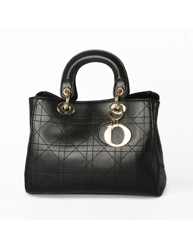 Genuine leather cannage stitched tote bag (more colours)