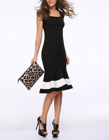 Short sleeve tailored front laced long dress