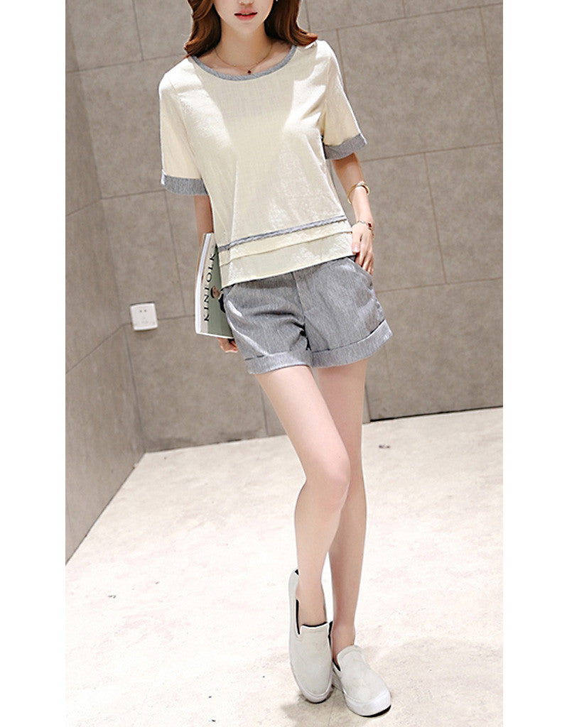 Short sleeve top with shorts (More colours)