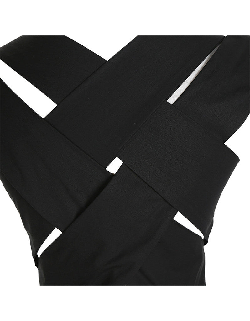 Dress with crisscross back