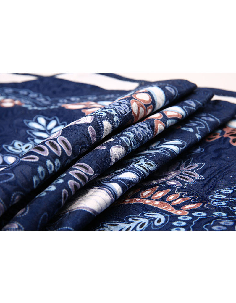 Sleeveless beaded, embroidered & printed short dress with rhinestones