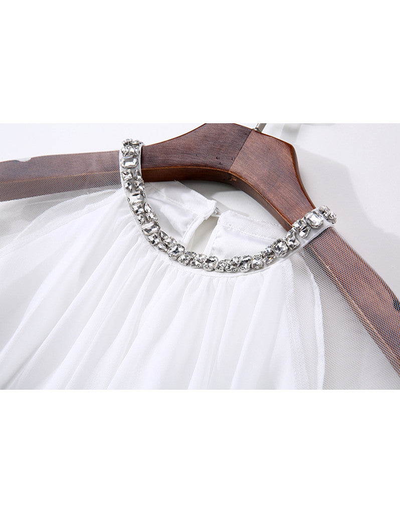 Dress with ruffles on sleeves (More colours)