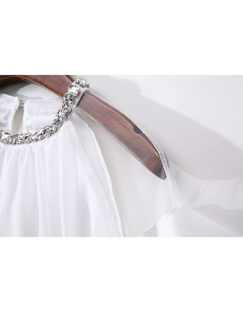 Dress with ruffles on sleeves (More colours)