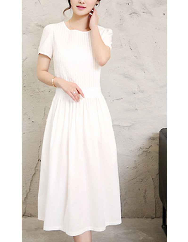 Short sleeve long casual dress (More colours)