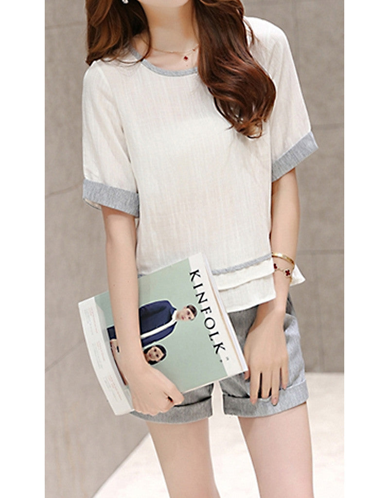 Short sleeve top with shorts (More colours)