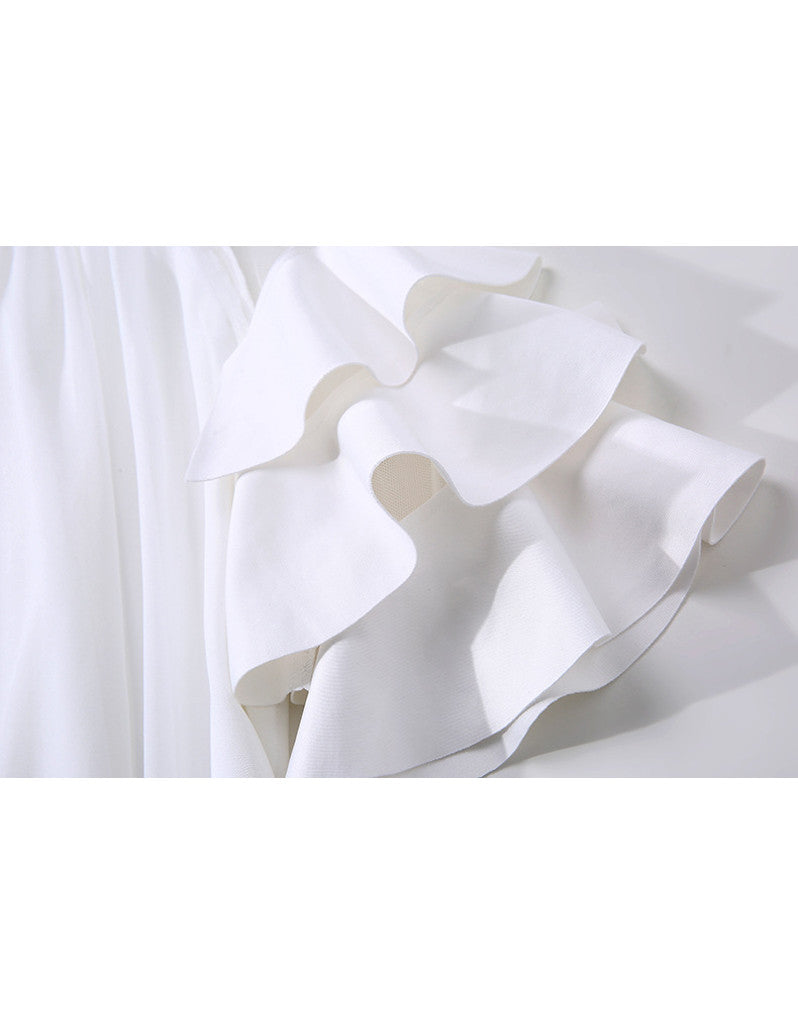 Dress with ruffles on sleeves (More colours)