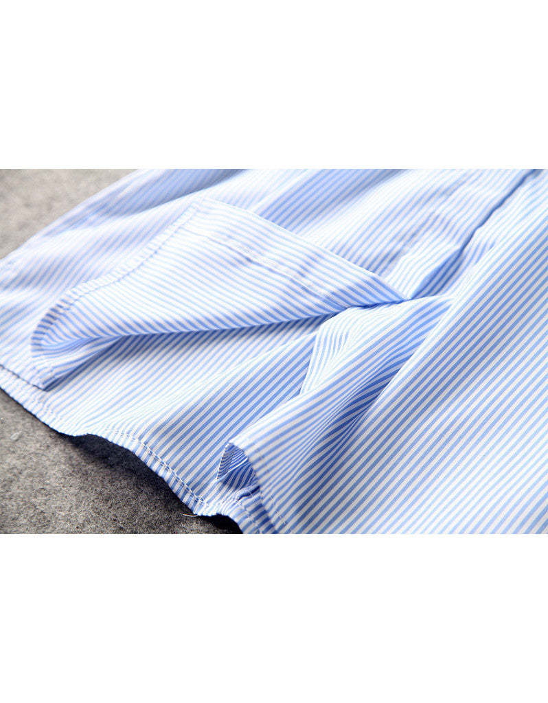 Mid-length dress with layered mid-length sleeves