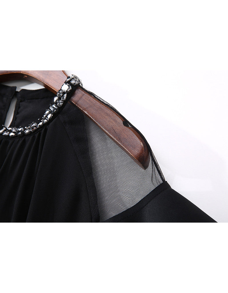 Dress with ruffles on sleeves (More colours)