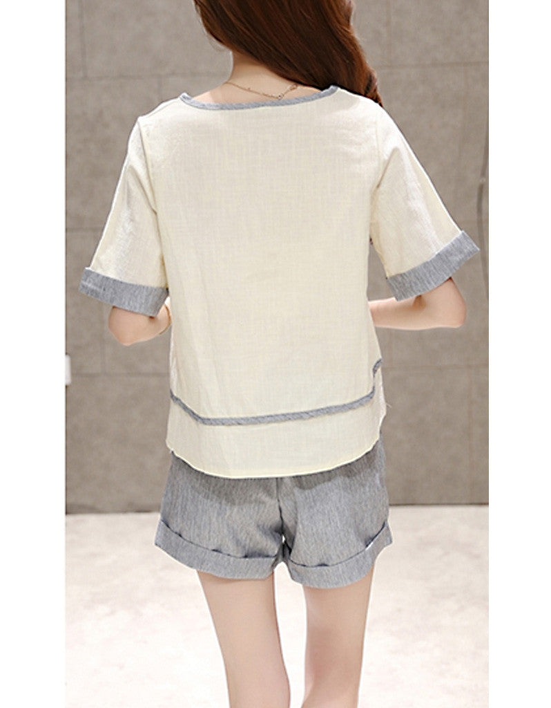 Short sleeve top with shorts (More colours)