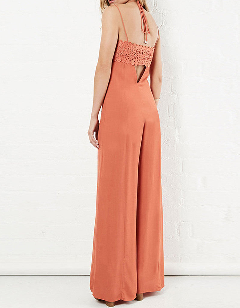 Spaghetti strap jumpsuit