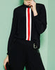 Long sleeve middle contrasting strip shirt (More colours)