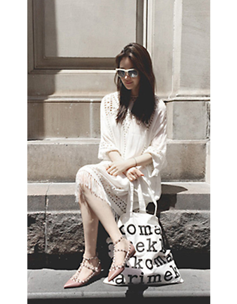 Fringed short dress (More colours)
