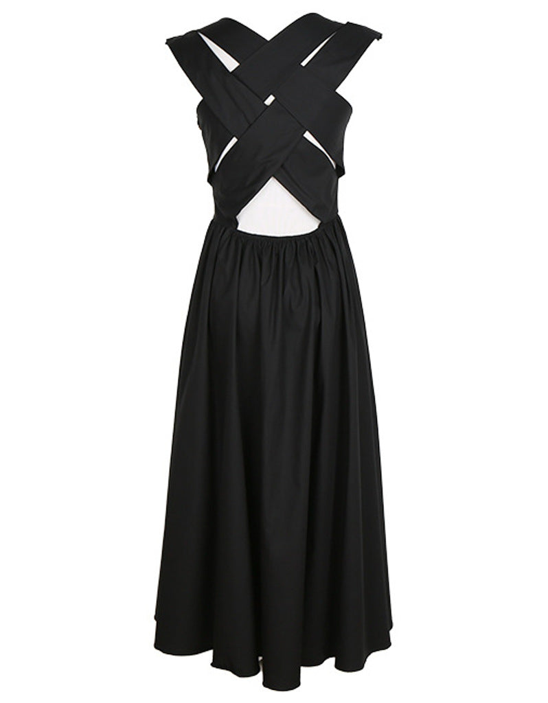 Dress with crisscross back