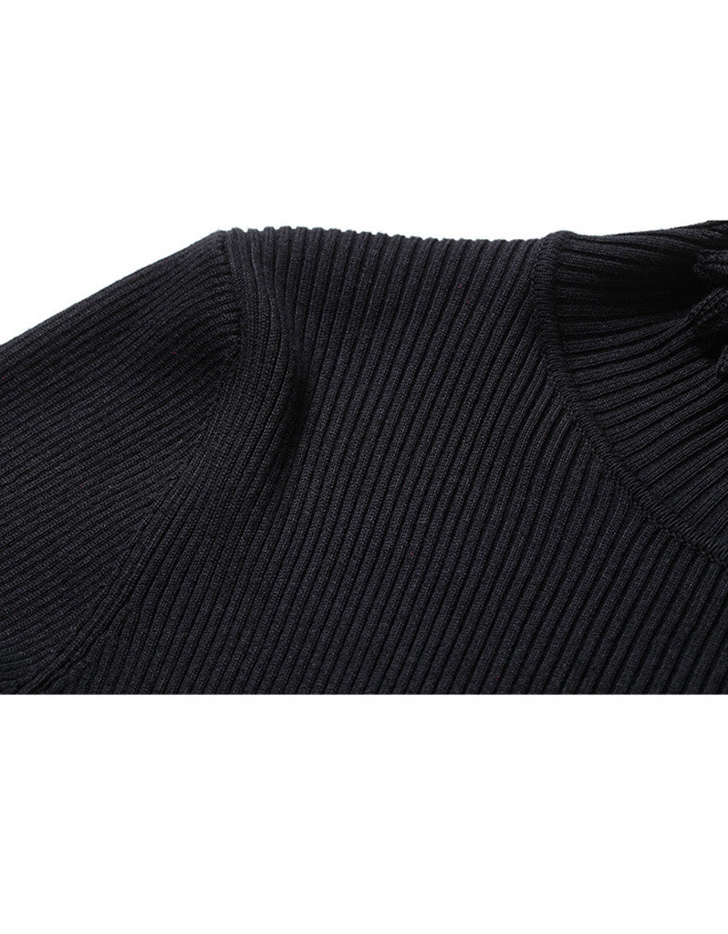 Knitted top with lace skirt