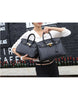 Genuine leather crocodile prints tote bag with lock and clochette - MEDIUM (more colours)