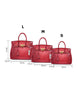 Genuine leather crocodile prints tote bag with lock and clochette - SMALL (more colours)