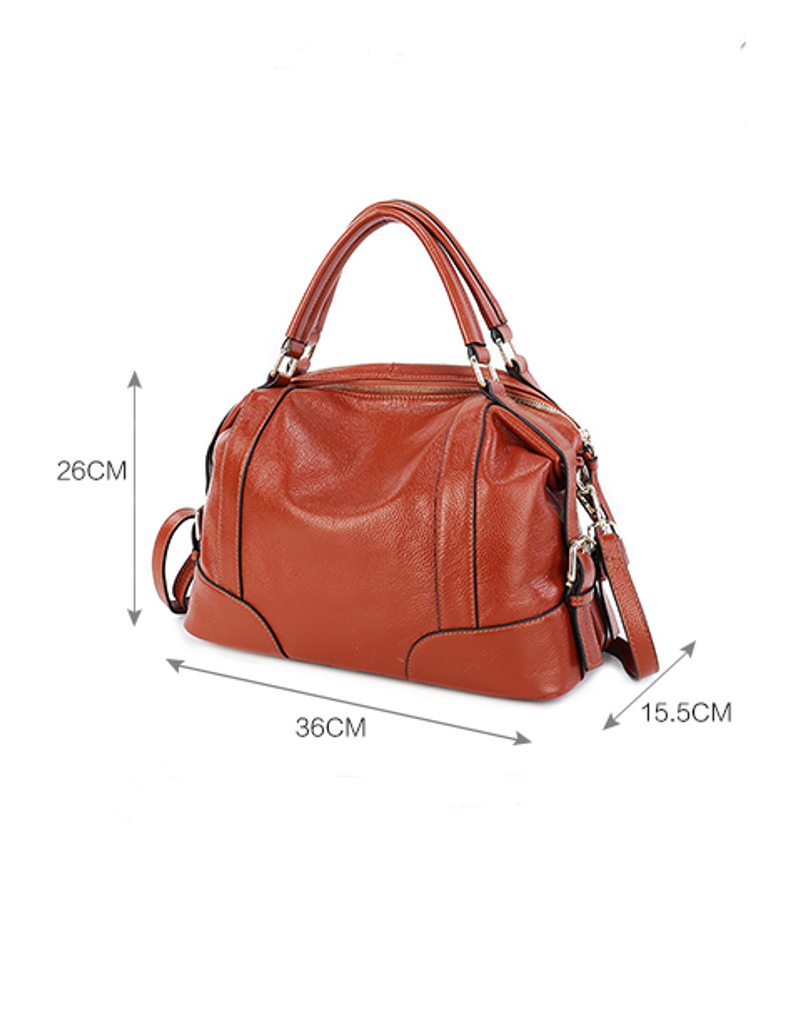 Genuine leather bowler bag (more colours)