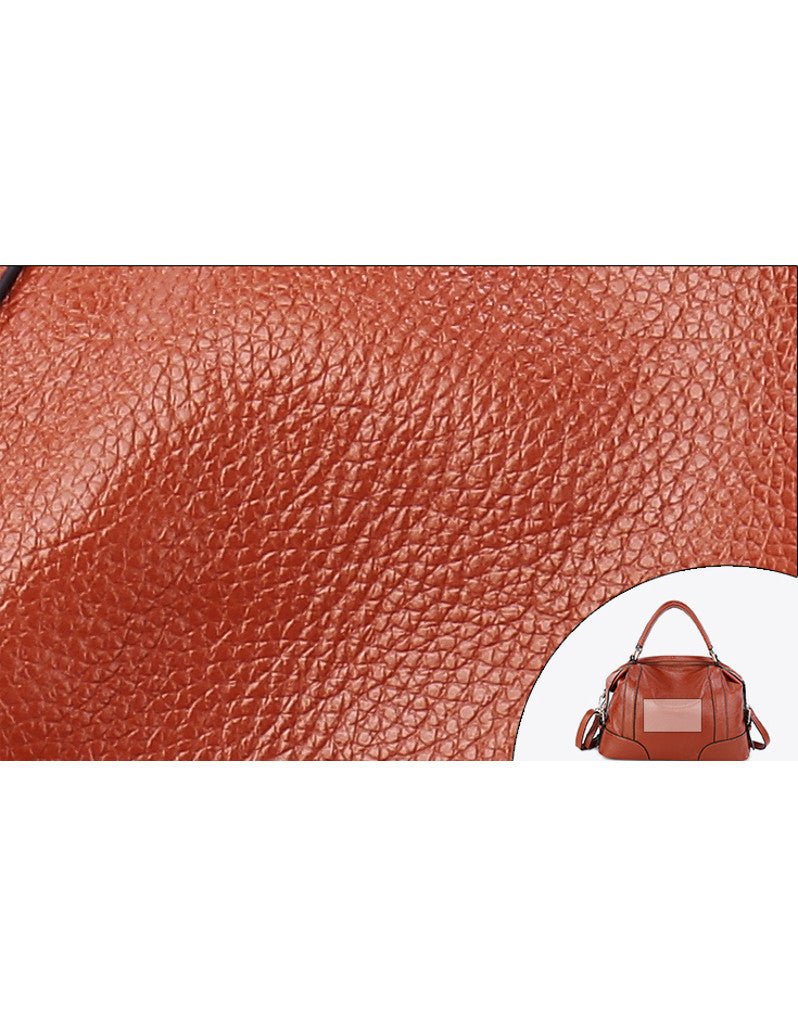 Genuine leather bowler bag (more colours)