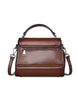 Genuine leather shoulder bag with front flap and tassle (more colours)