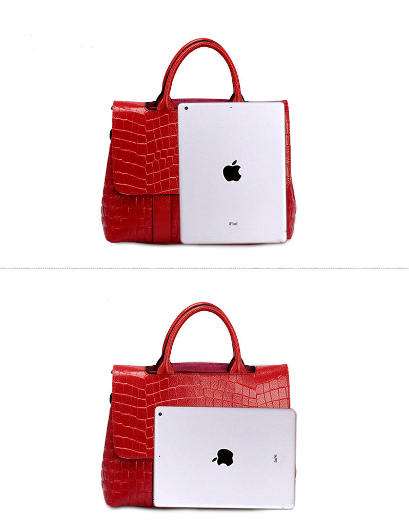 CHAMAIR Women Fashion Handbags Crocodile Pattern U-shaped Hobo Bag for  Casual (Black) - Walmart.com
