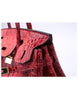 Genuine leather crocodile prints tote bag with lock and clochette - SMALL (more colours)