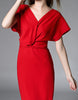 Sleeveless tailored mid-length dress (More colours)