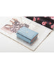 3-fold PU leather wallet with metal heart marquee (more colours)