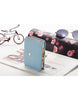 3-fold PU leather wallet with metal heart marquee (more colours)