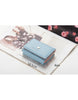 3-fold PU leather wallet with metal heart marquee (more colours)