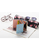 3-fold PU leather wallet with metal heart marquee (more colours)