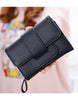 3-fold PU leather wallet with strap closure (more colours)