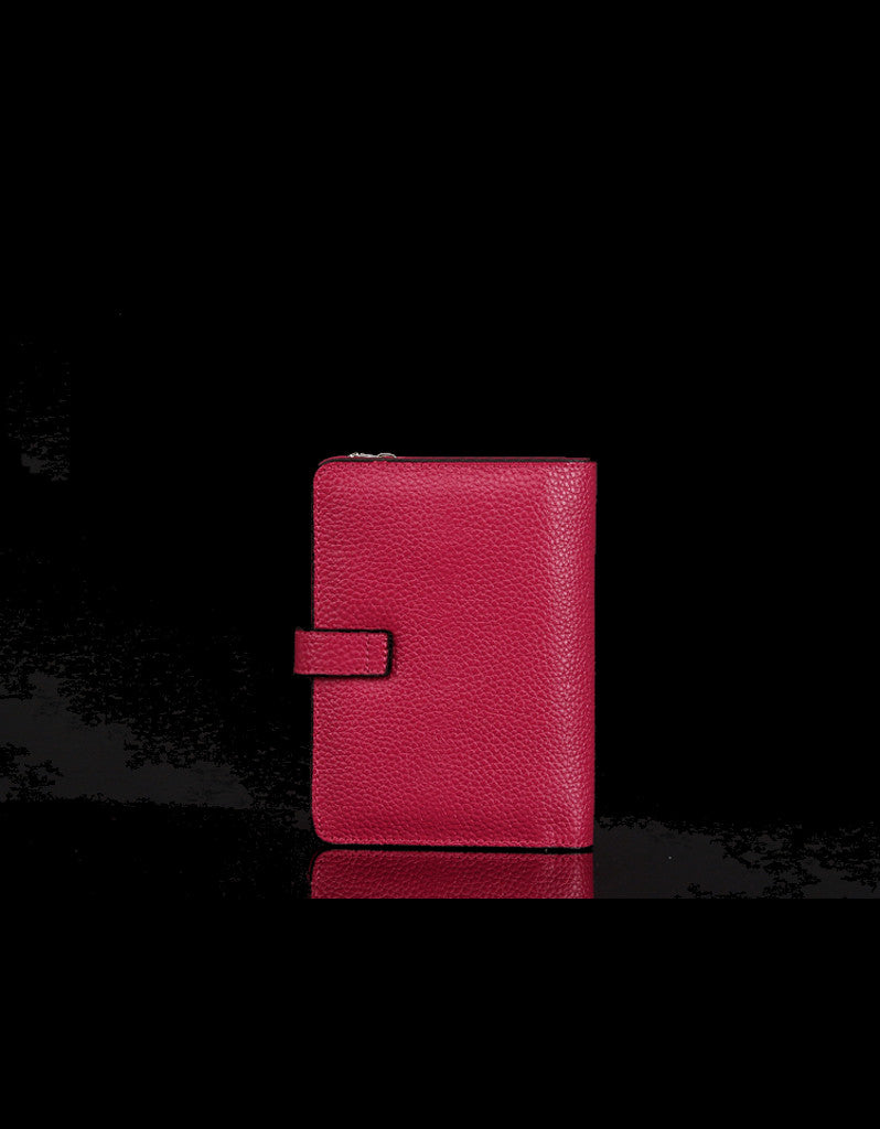 Genuine leather wallet with slip-on closure (more colours)