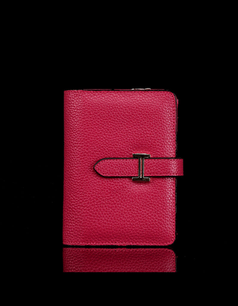 Genuine leather wallet with slip-on closure (more colours)