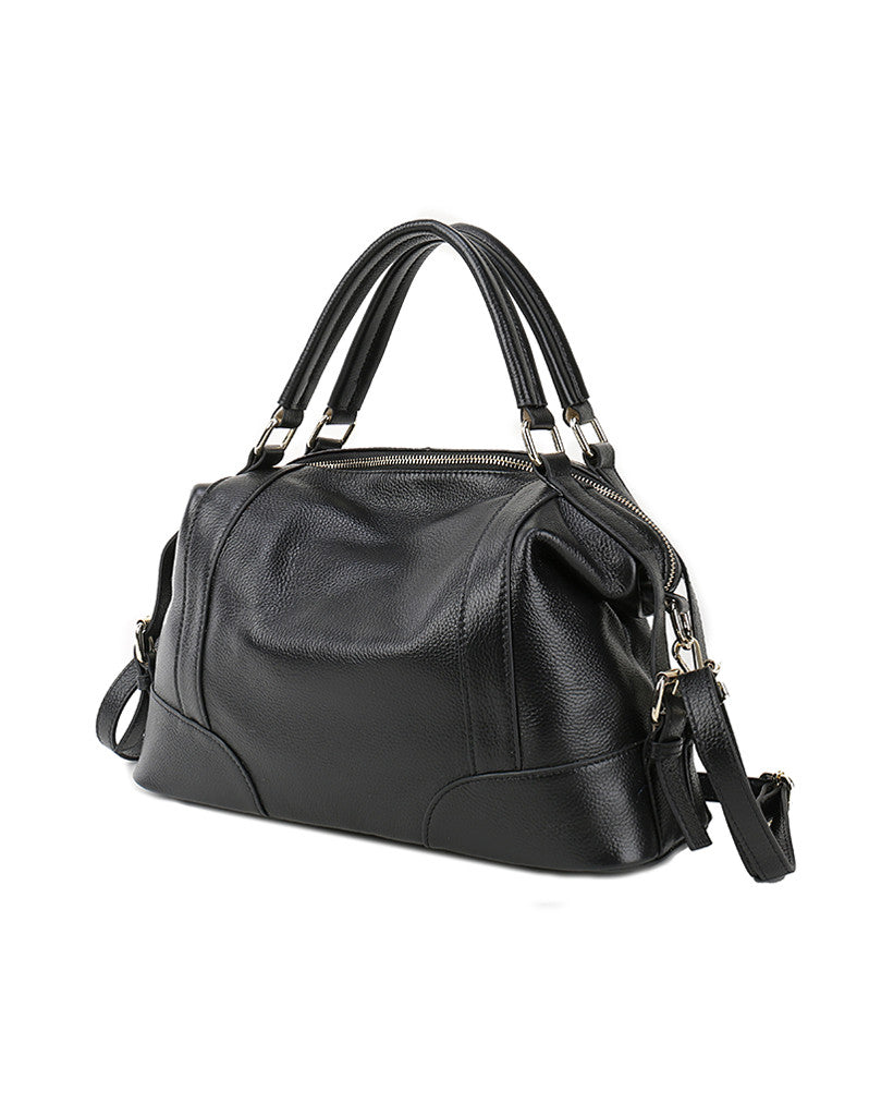 Genuine leather bowler bag (more colours)