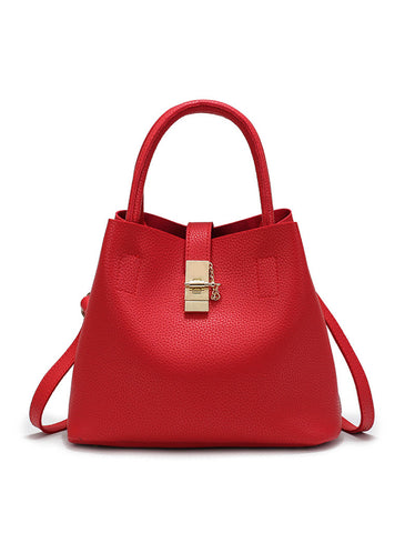 Genuine leather tote bag with shoulder strap (more colours)