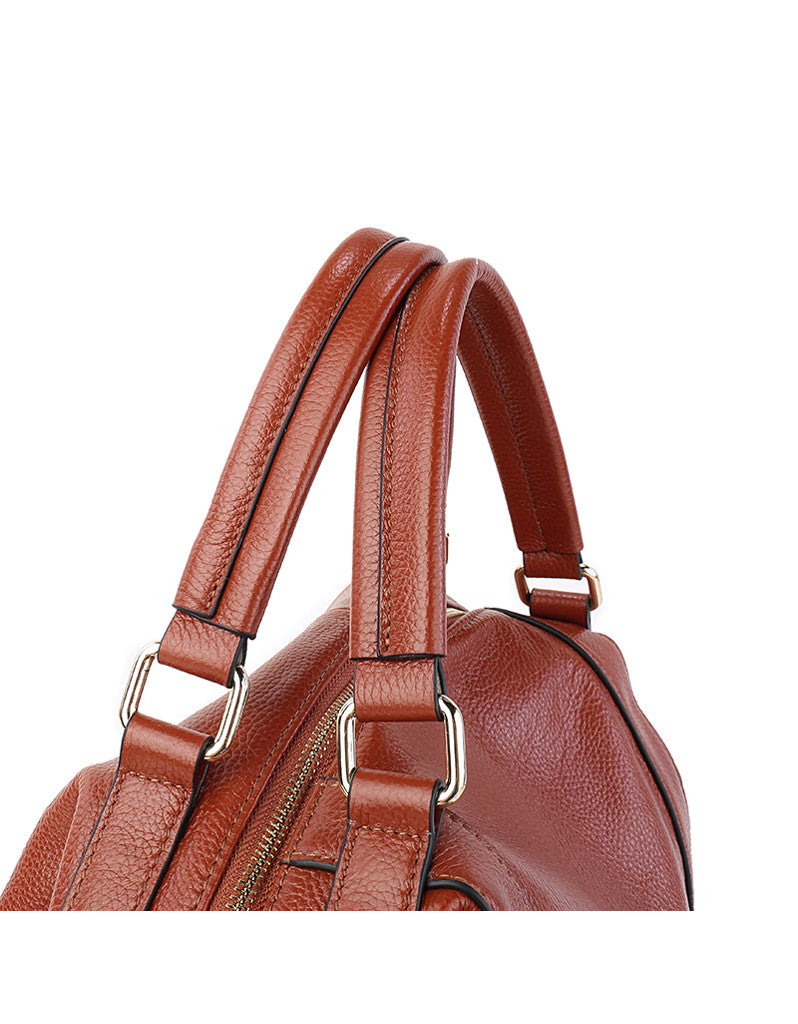 Genuine leather bowler bag (more colours)