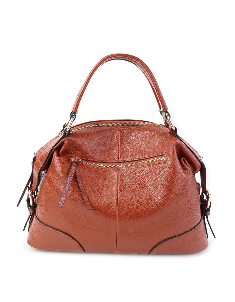 Genuine leather bowler bag (more colours)
