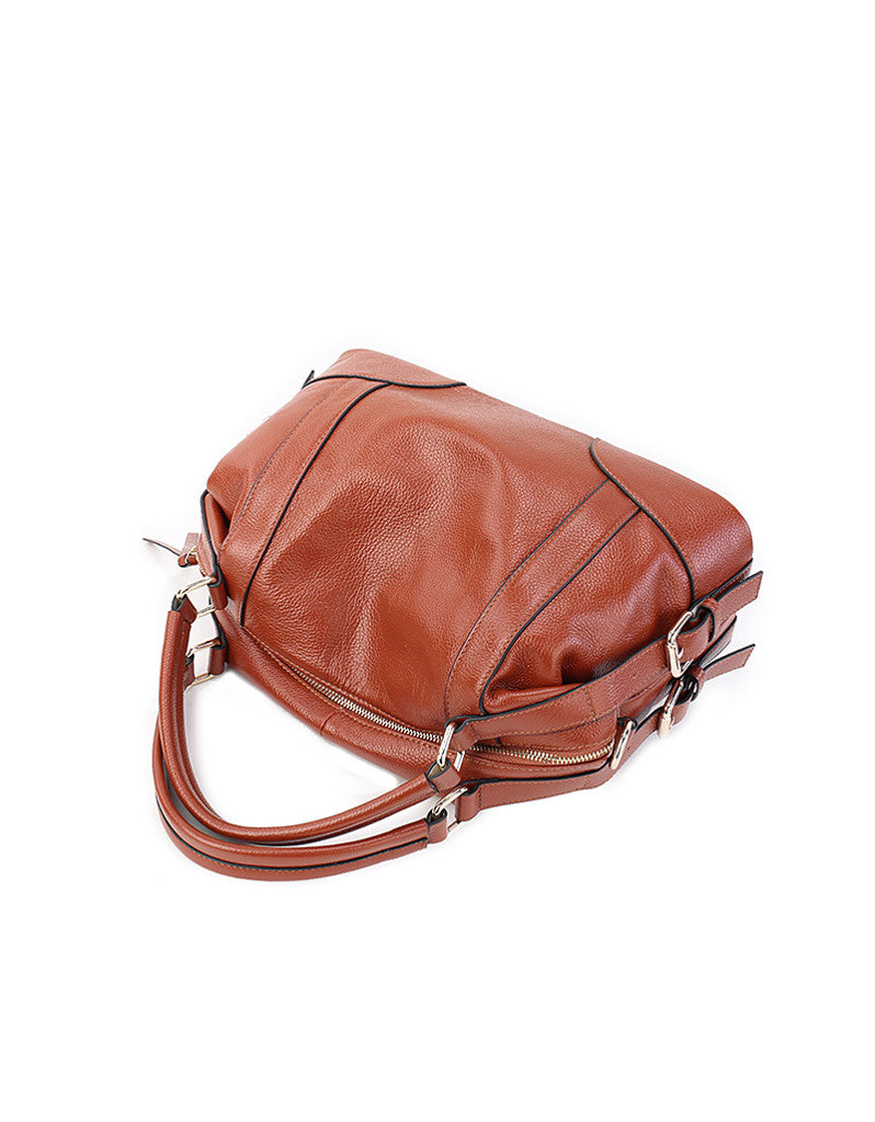 Genuine leather bowler bag (more colours)